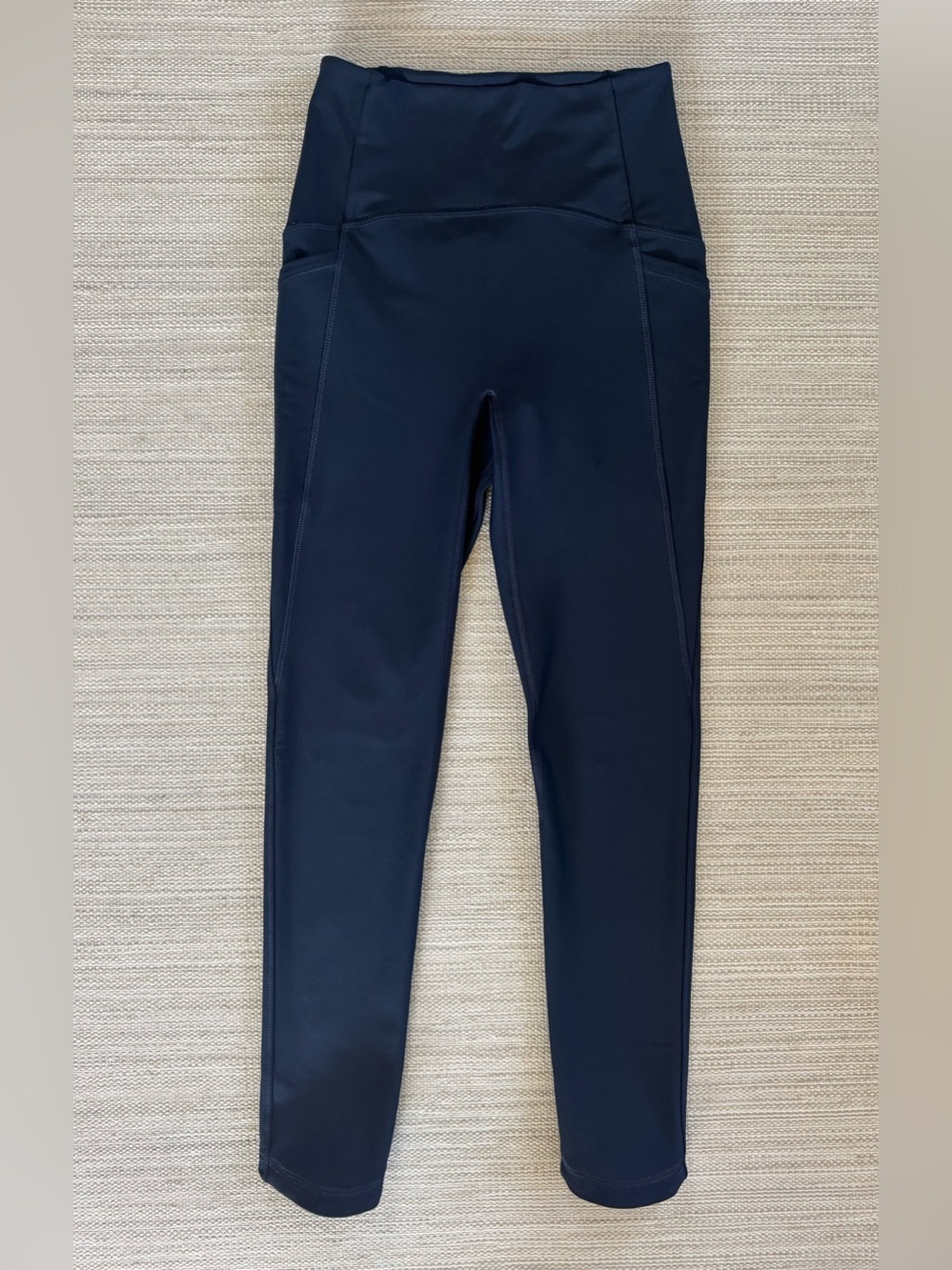 Manduka Presence Leggings yoga navy high waist 7/8 length side pockets women’s S